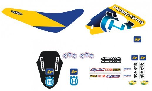 TECNOSEL GRAPHICS KIT HUSQVARNA CR/WR 00-05 TE/TC 02-04
