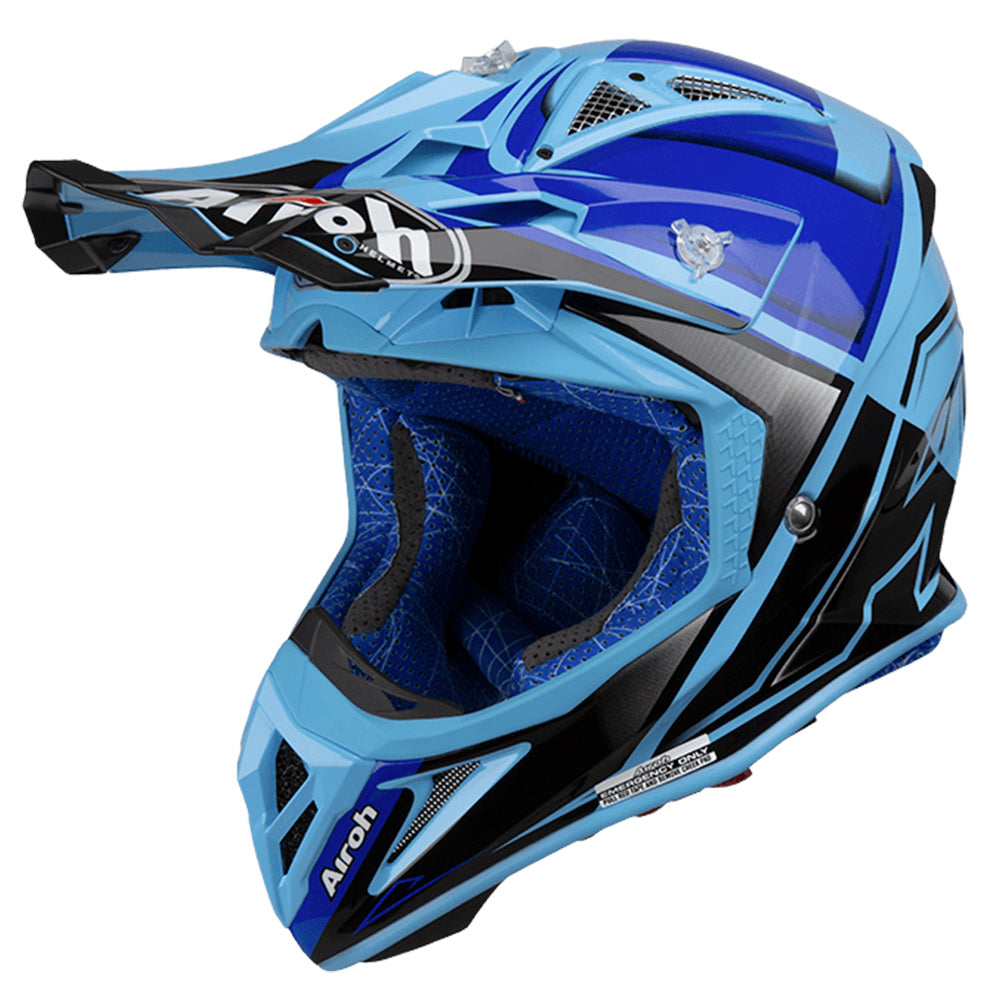 AIROH - AVIATOR 2.2 CHECK BLUE GLOSS