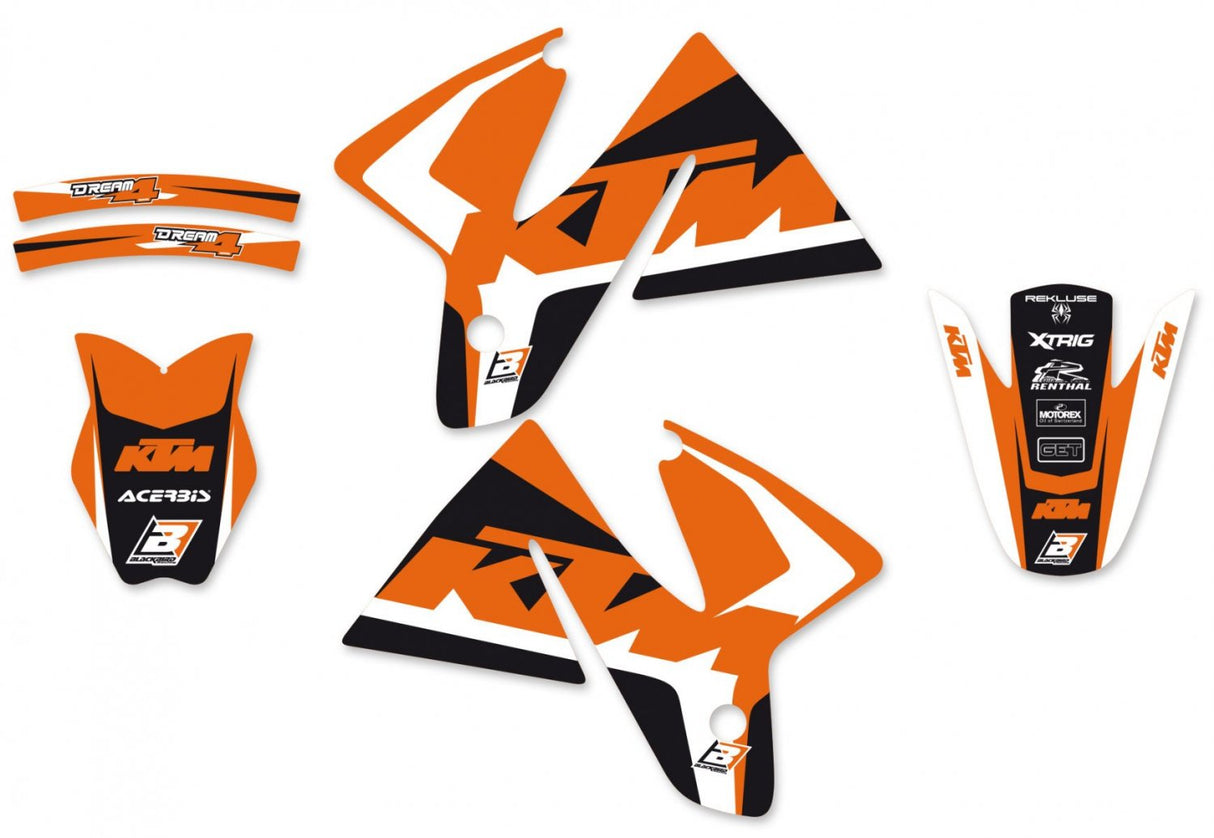 BLACKBIRD GRAPHICS KIT DREAM 4 KTM SX EXC 98-00