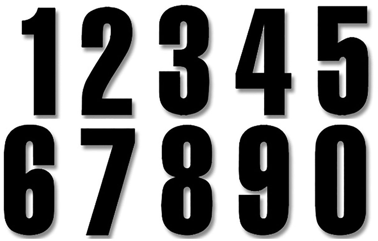BLACKBIRD NUMBERS FOUR SERIES 3PK 8x5cm Black 0