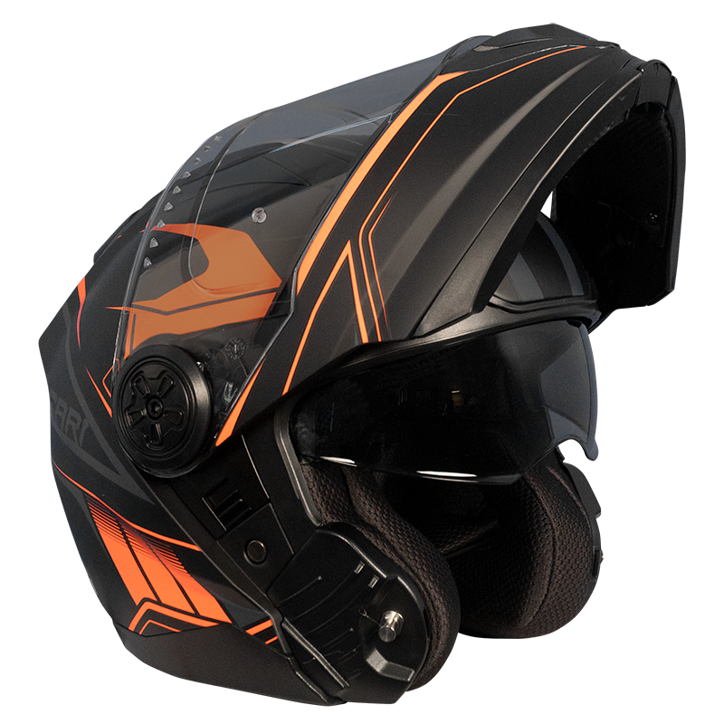 RXT - 909 FLIP UP BLACK/NEON ORANGE