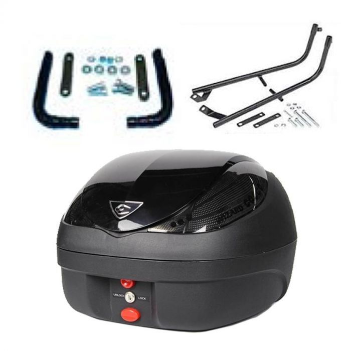 K1200S-R K1300S-R 09-17 Black Wizard Topbox Kit
