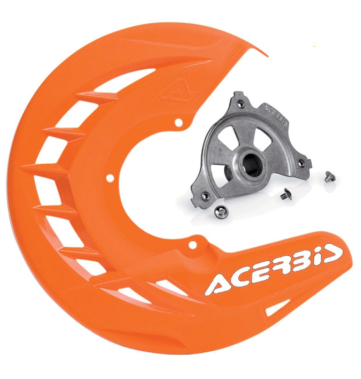 ACERBIS X-BRAKE DISC COVER & MOUNT ORANGE SX SXF 04-14 EXC EXCF 04-15