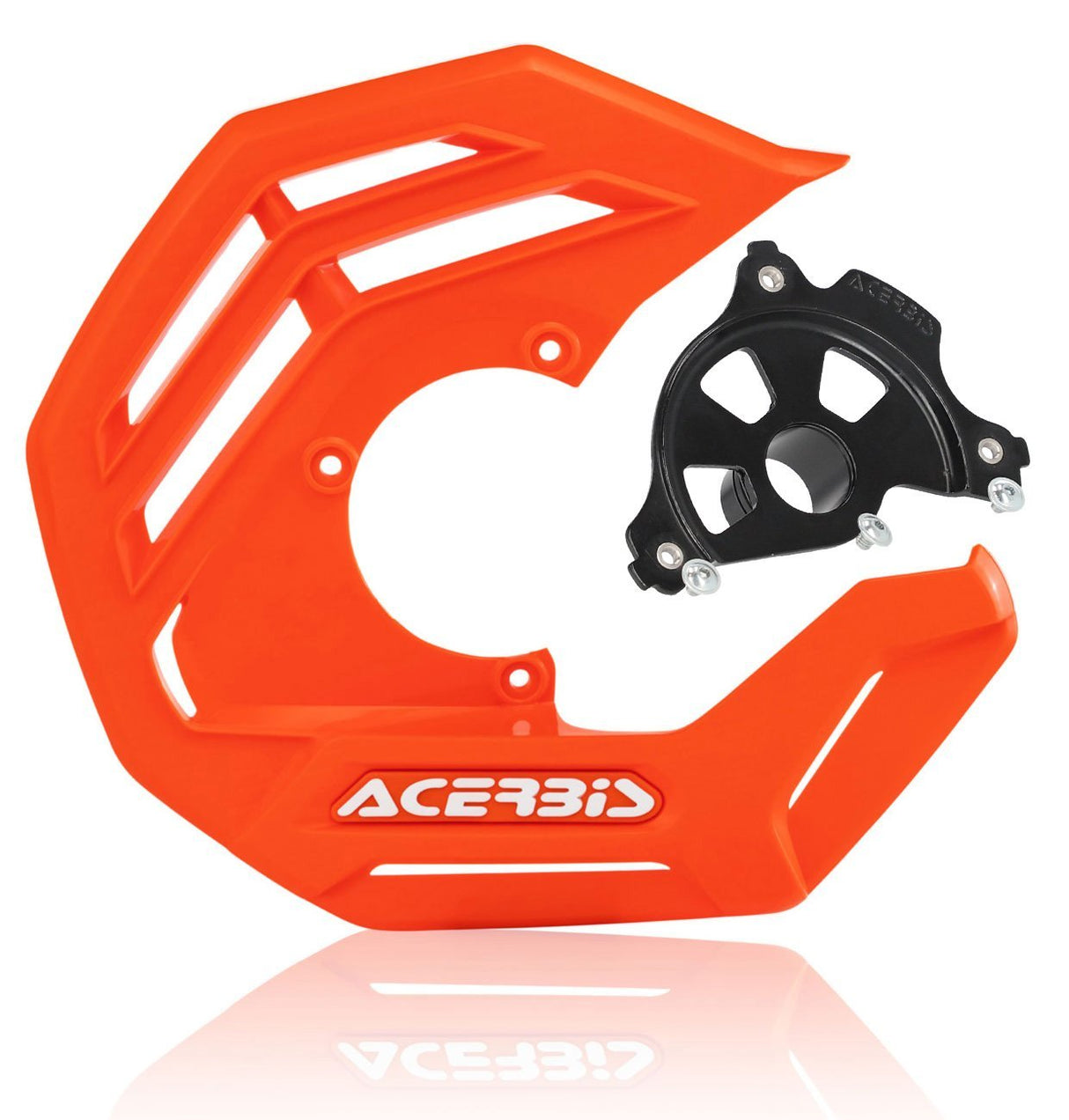 ACERBIS X-FUTURE DISC COVER BLK KIT ORANGE SX/F 03-14 EXC/F 03-15
