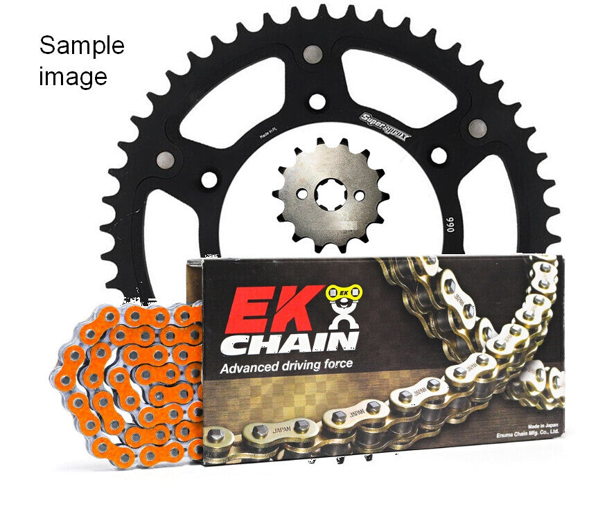 65SX 04-16,Front: KT4-14,Rear: KMX-48 ALLOY BLACK,Chain: 420 SH ORANGE