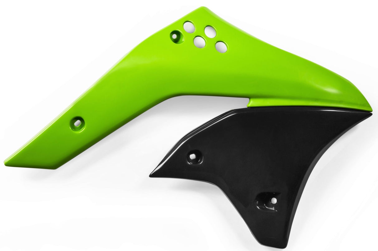 ACERBIS RADIATOR SHROUDS KAWASAKI KXF 250 06-08 GREEN BLACK