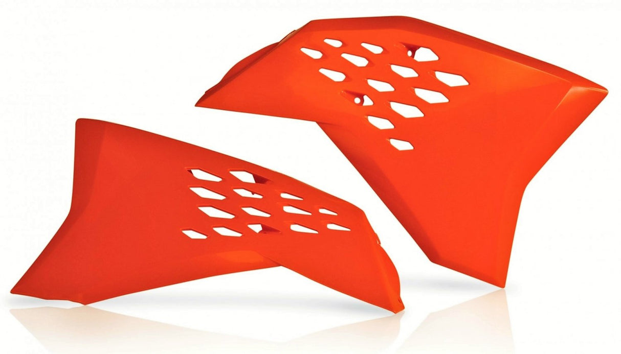 ACERBIS RADIATOR SHROUDS KTM SX SXF 07-10 EXC EXCF 08-11 ORANGE