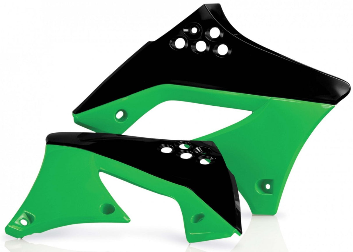ACERBIS RADIATOR SHROUDS KAWASAKI KXF 250 09-12 BLACK GREEN