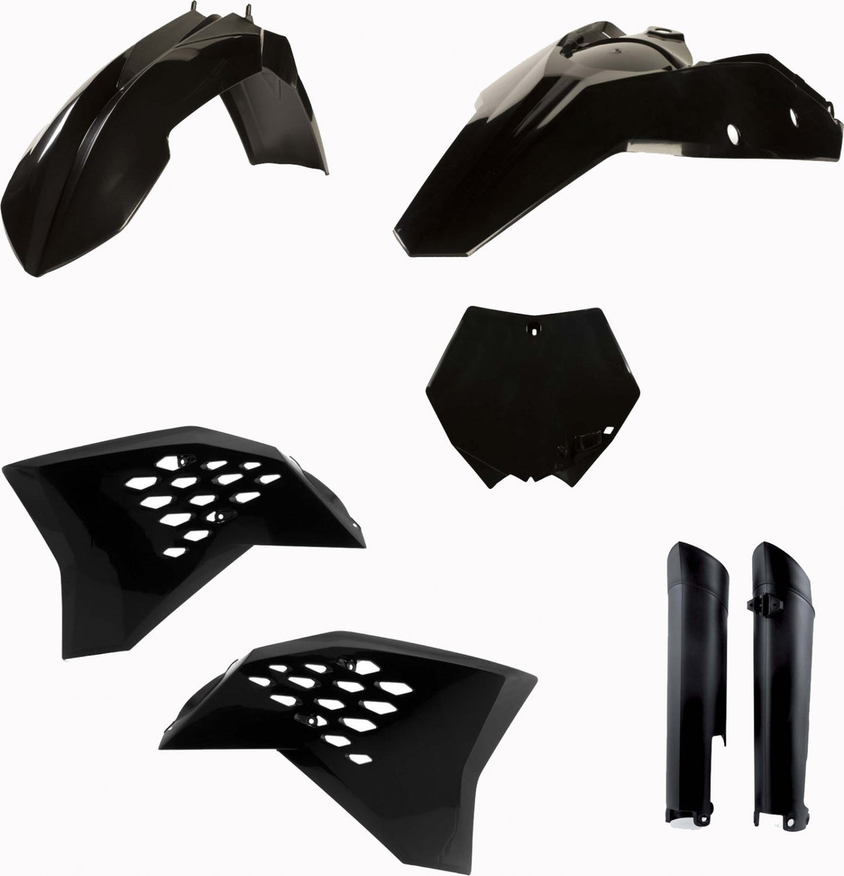 ACERBIS PLASTIC KIT KTM SX SXF 07-10 BLACK