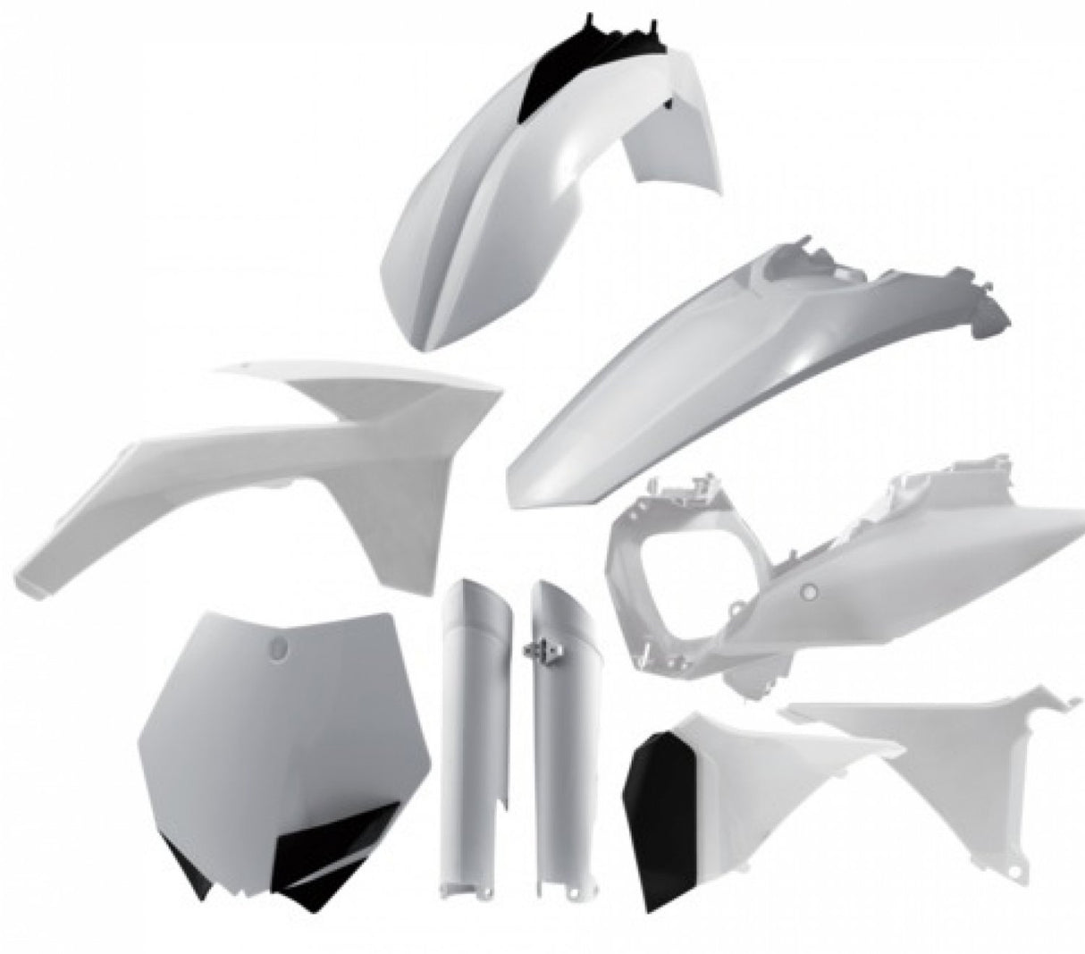ACERBIS PLASTIC KIT KTM SX 2012 SXF 11-12 WHITE