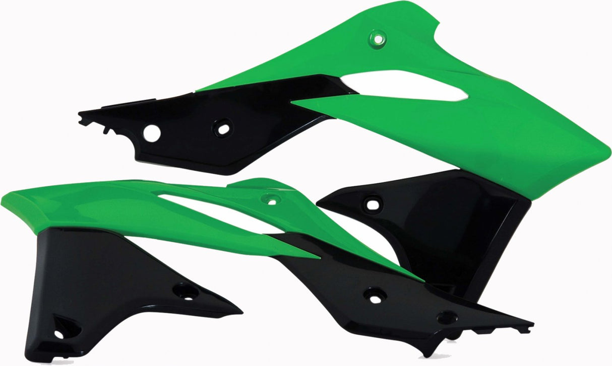 ACERBIS RADIATOR SHROUDS KAWASAKI KXF 250 13-16 GREEN BLACK