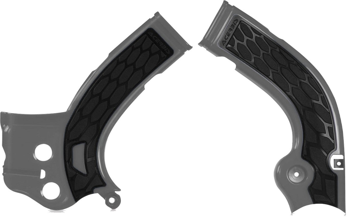 ACERBIS X-GRIP FRAME GUARDS YZF 250 14-16 450 14-15 SILV-BLK