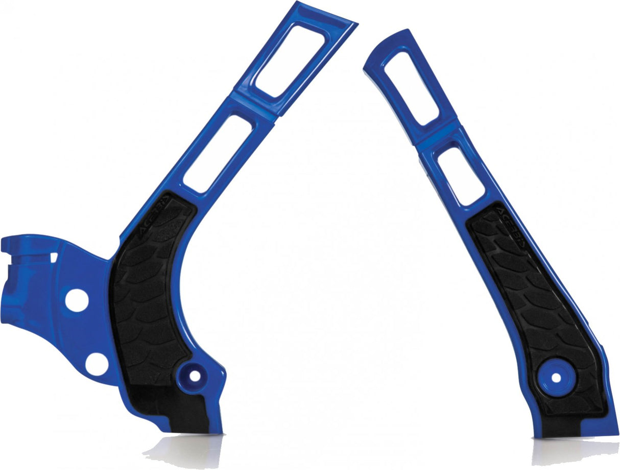 ACERBIS X-GRIP FRAME GUARDS YZ 125 250 05-23 BLUE-BLACK