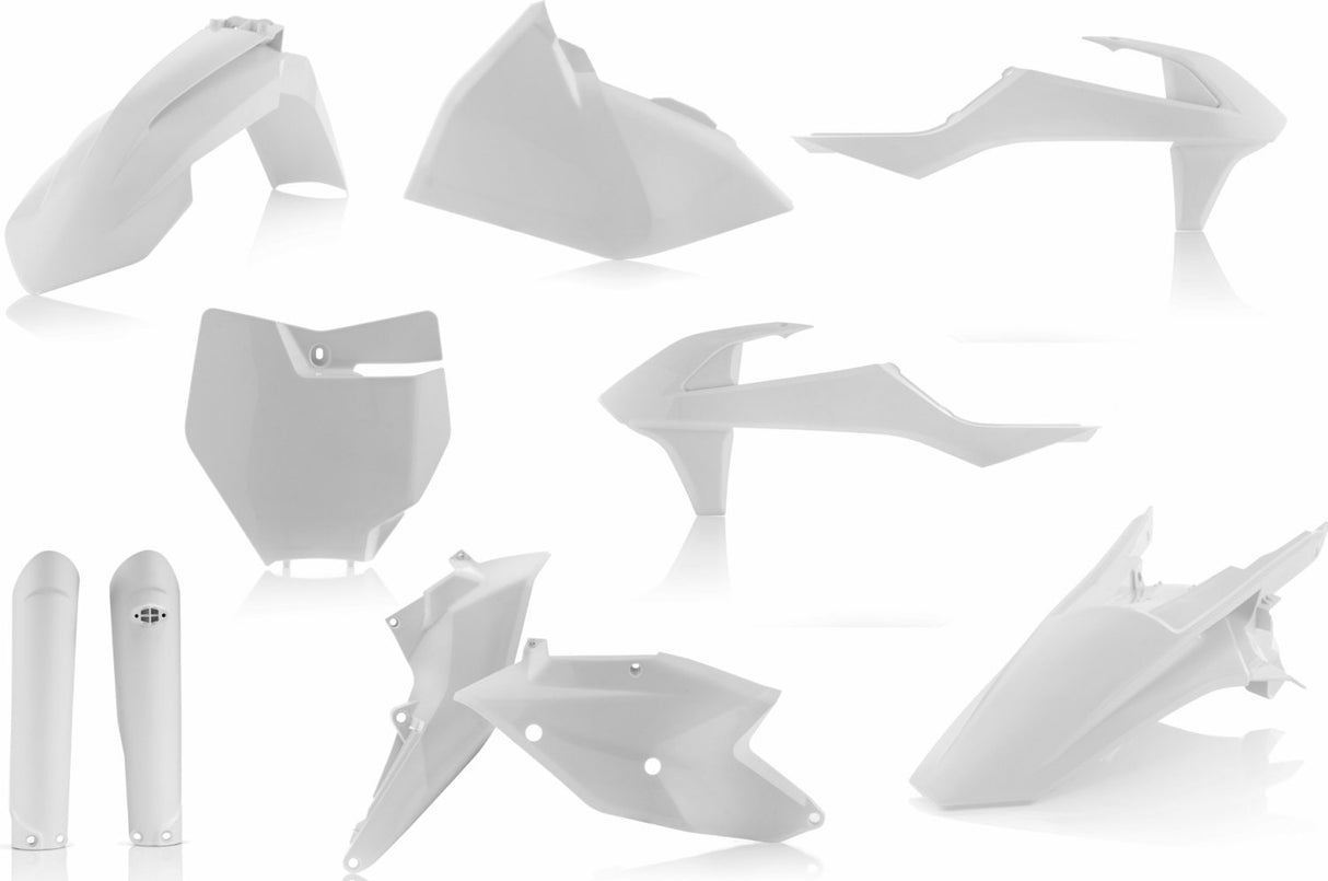 ACERBIS PLASTIC KIT KTM SX SXF 16-18 WHITE