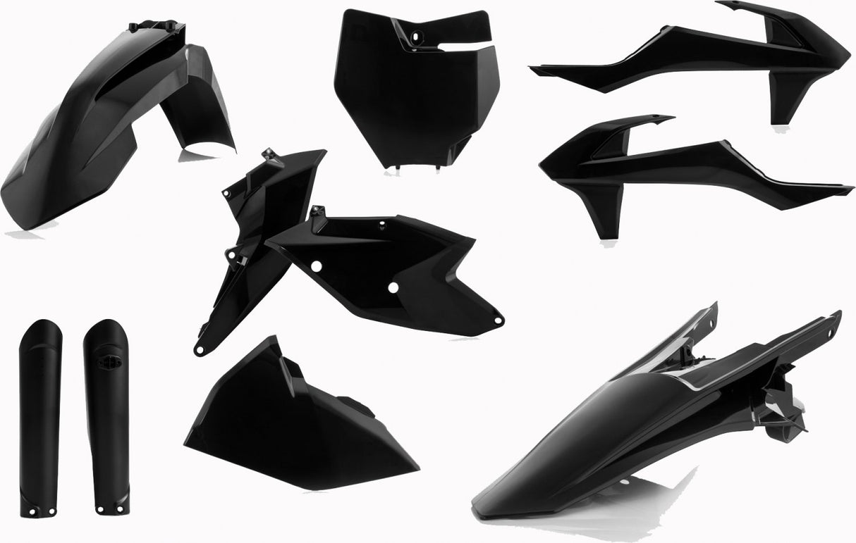 ACERBIS PLASTIC KIT KTM SX SXF 16-18 BLACK