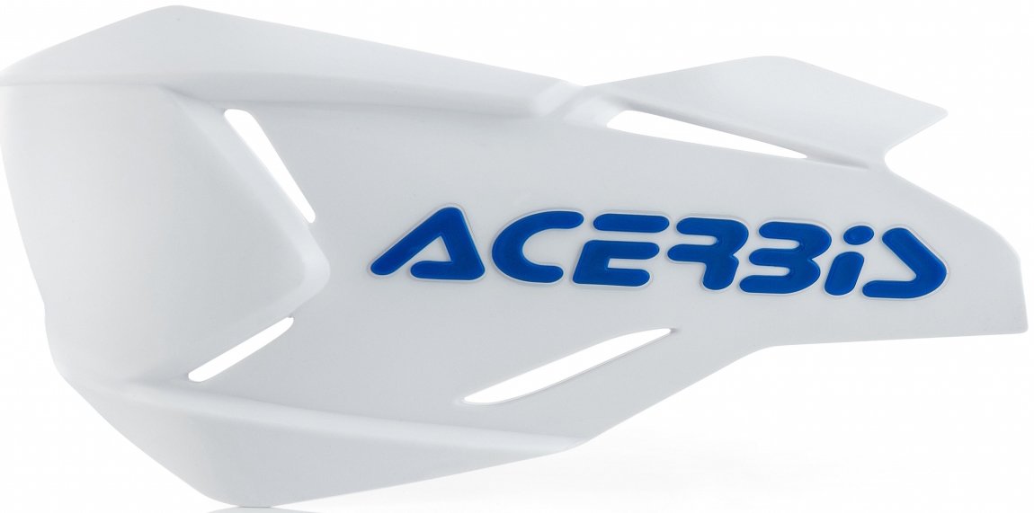 ACERBIS HANDGUARDS X-FACTORY SPOILERS WHITE BLUE