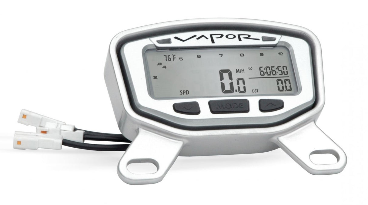 TRAIL TECH VAPOR DIGITAL GAUGE TOP MOUNT PROTECTOR SILVER