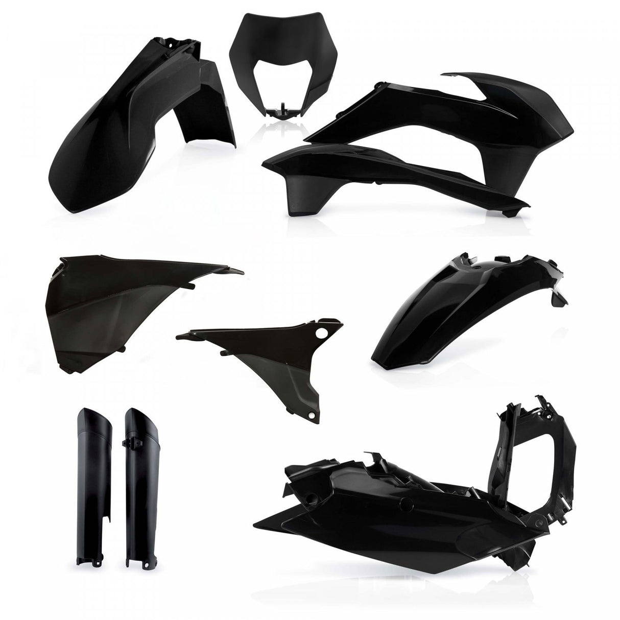 ACERBIS PLASTIC KIT KTM EXC EXCF 14-15 BLACK