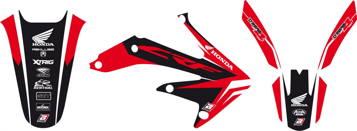 BLACKBIRD GRAPHICS KIT DREAM 4 KIT HONDA CRF 450 05-08