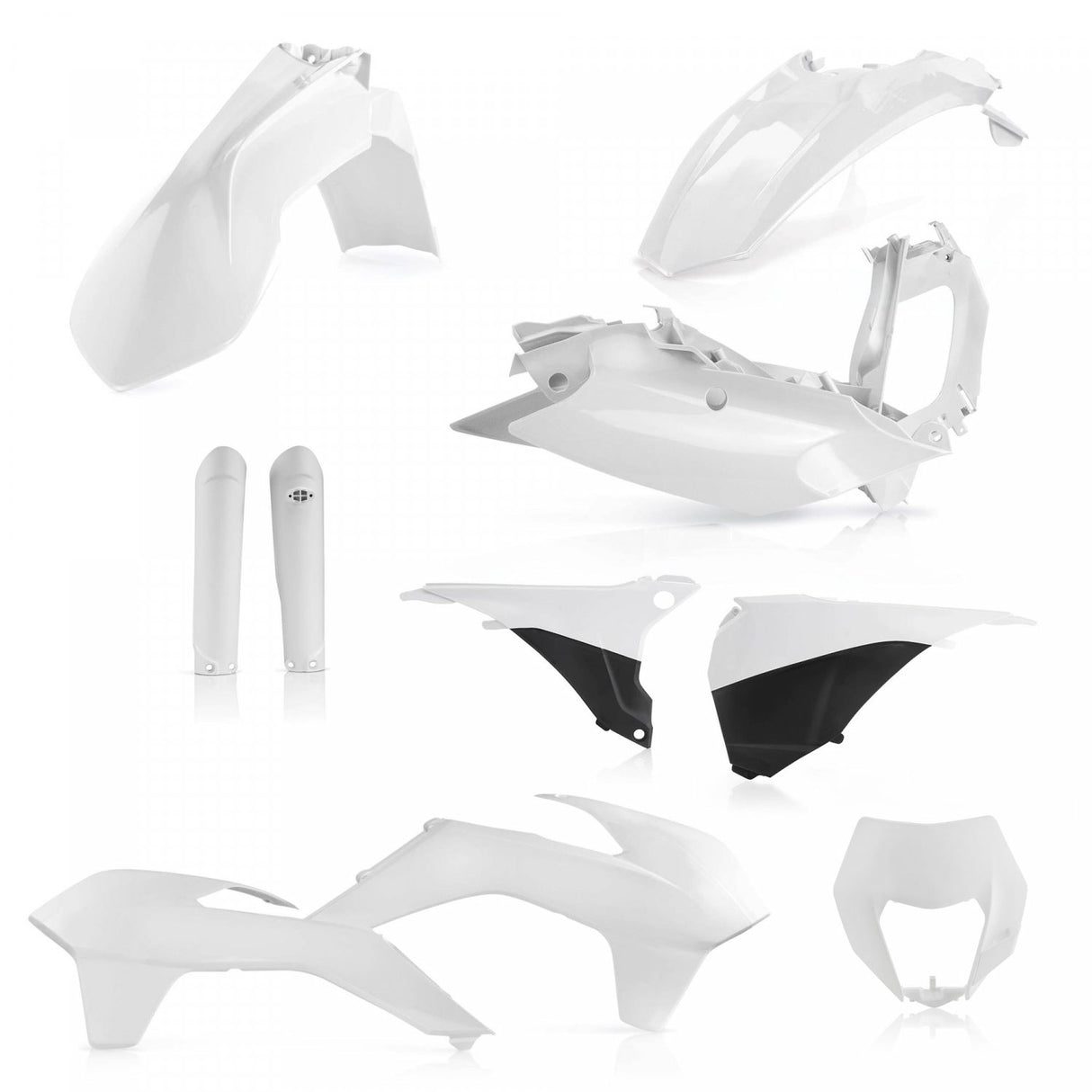 ACERBIS PLASTIC KIT KTM EXC EXCF 2016 WHITE