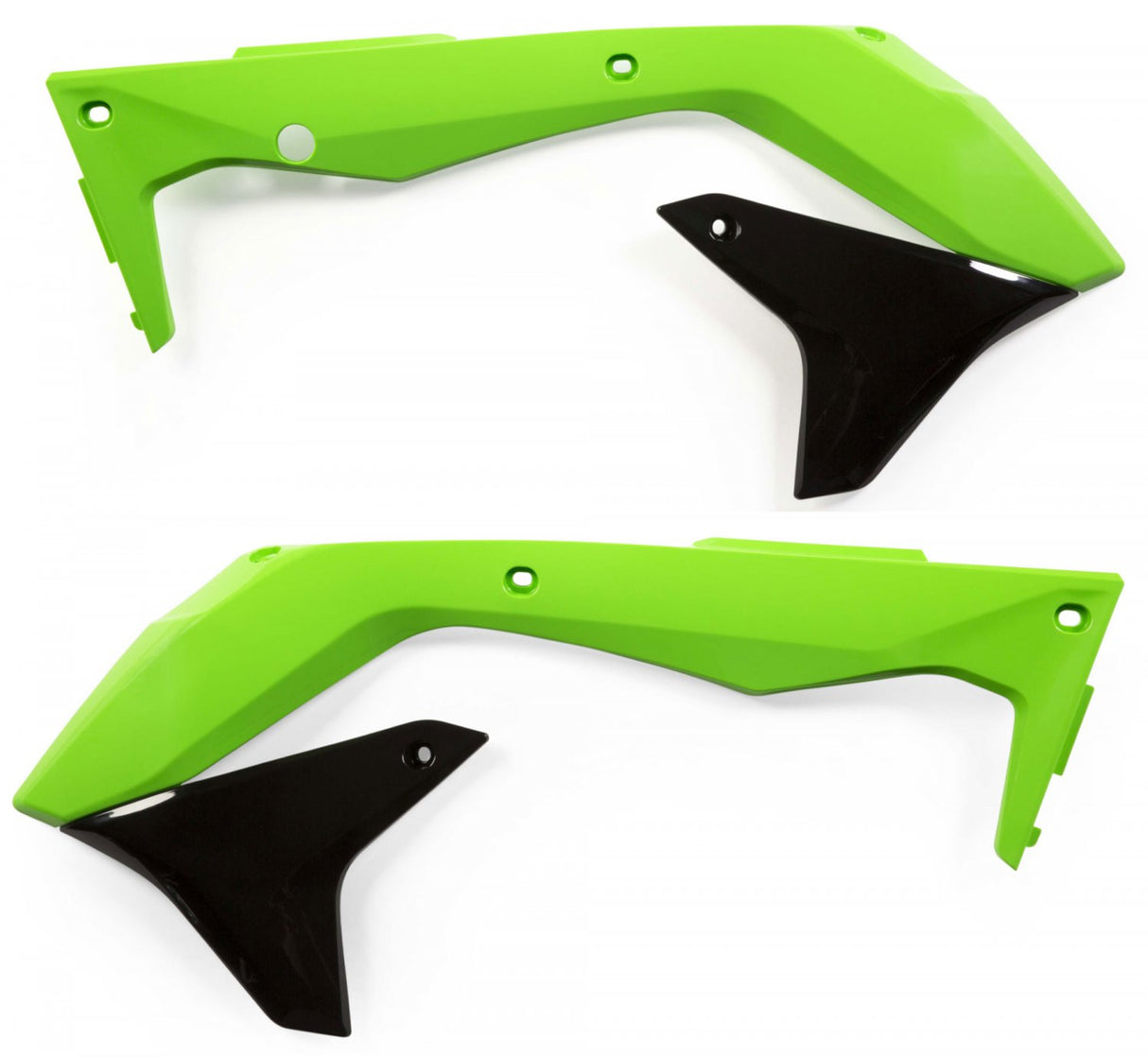 ACERBIS RADIATOR SHROUDS KAWASAKI KXF 450 16-18 GREEN/BLACK