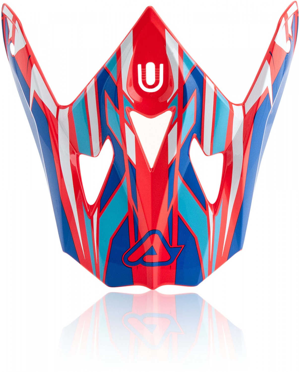 ACERBIS HELMET IMPACT REPLACE VISOR RED BLUE