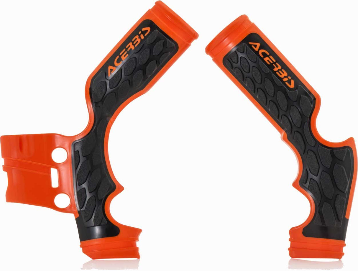 ACERBIS X-GRIP FRAME GUARDS KTM SX 65 14-23 ORANGE-BLACK