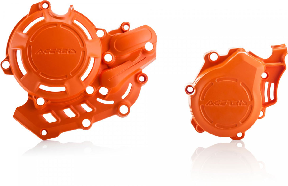 ACERBIS X-POWER ENGINE PROTECTORS SXF FC 450 EXCF FE 450 500 501 ORANGE