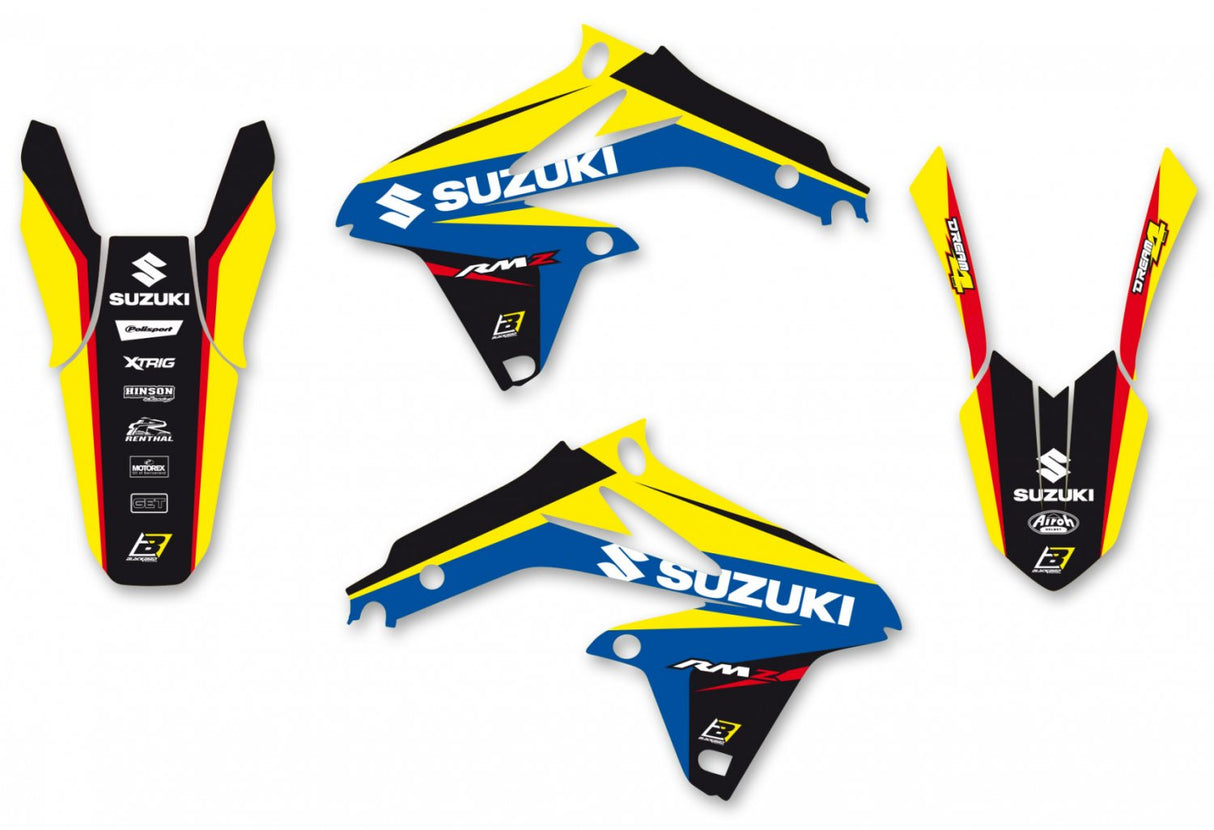 BLACKBIRD GRAPHICS KIT DREAM 4 SUZUKI RMZ 450 08-17