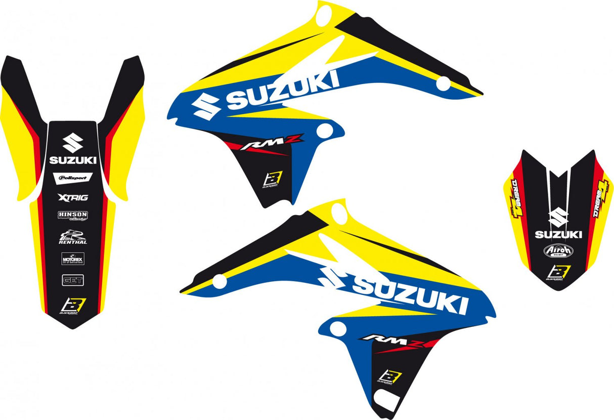 BLACKBIRD GRAPHICS KIT DREAM 4 SUZUKI RMZ 250 10-18