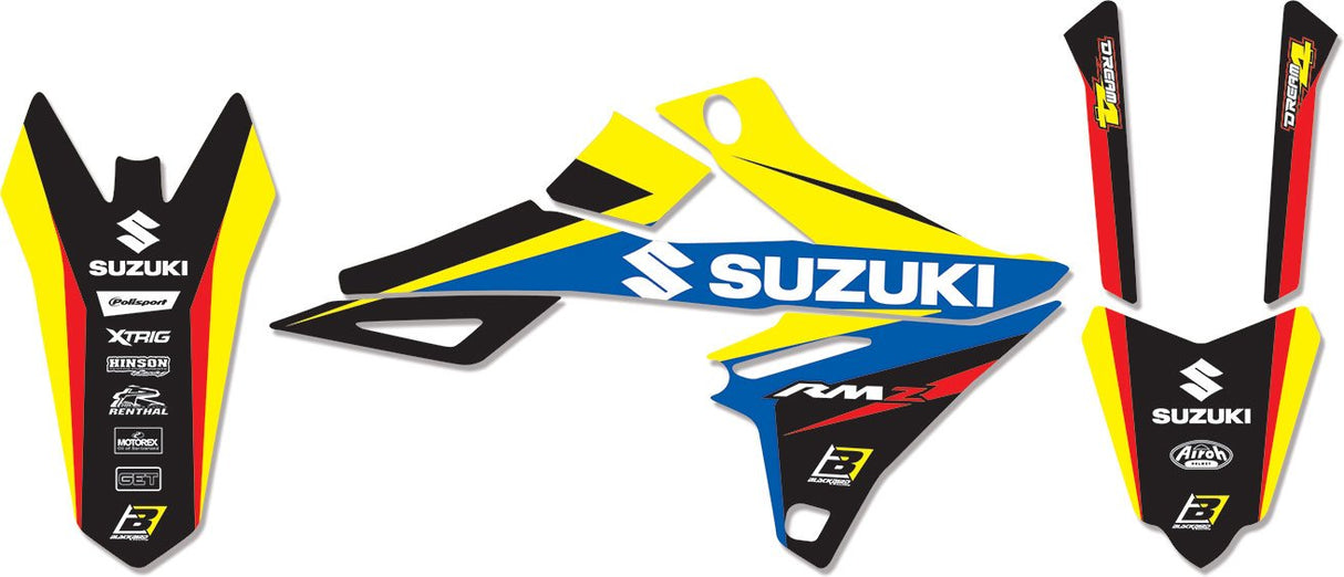 BLACKBIRD GRAPHICS KIT DREAM 4 SUZUKI RMZ 250 19-23 450 18-23