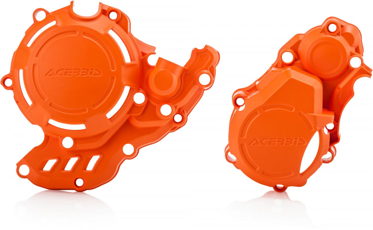 ACERBIS X-POWER ENGINE PROTECTORS EXCF FE 250 350 17-23 ORANGE