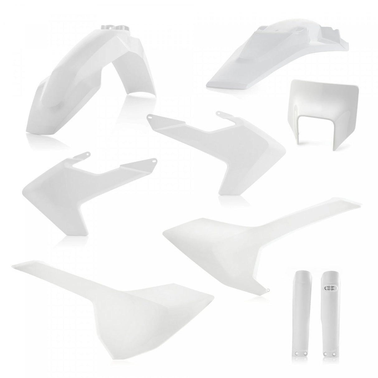 ACERBIS PLASTIC KIT HUSQVARNA TE FE 17-19 WHITE