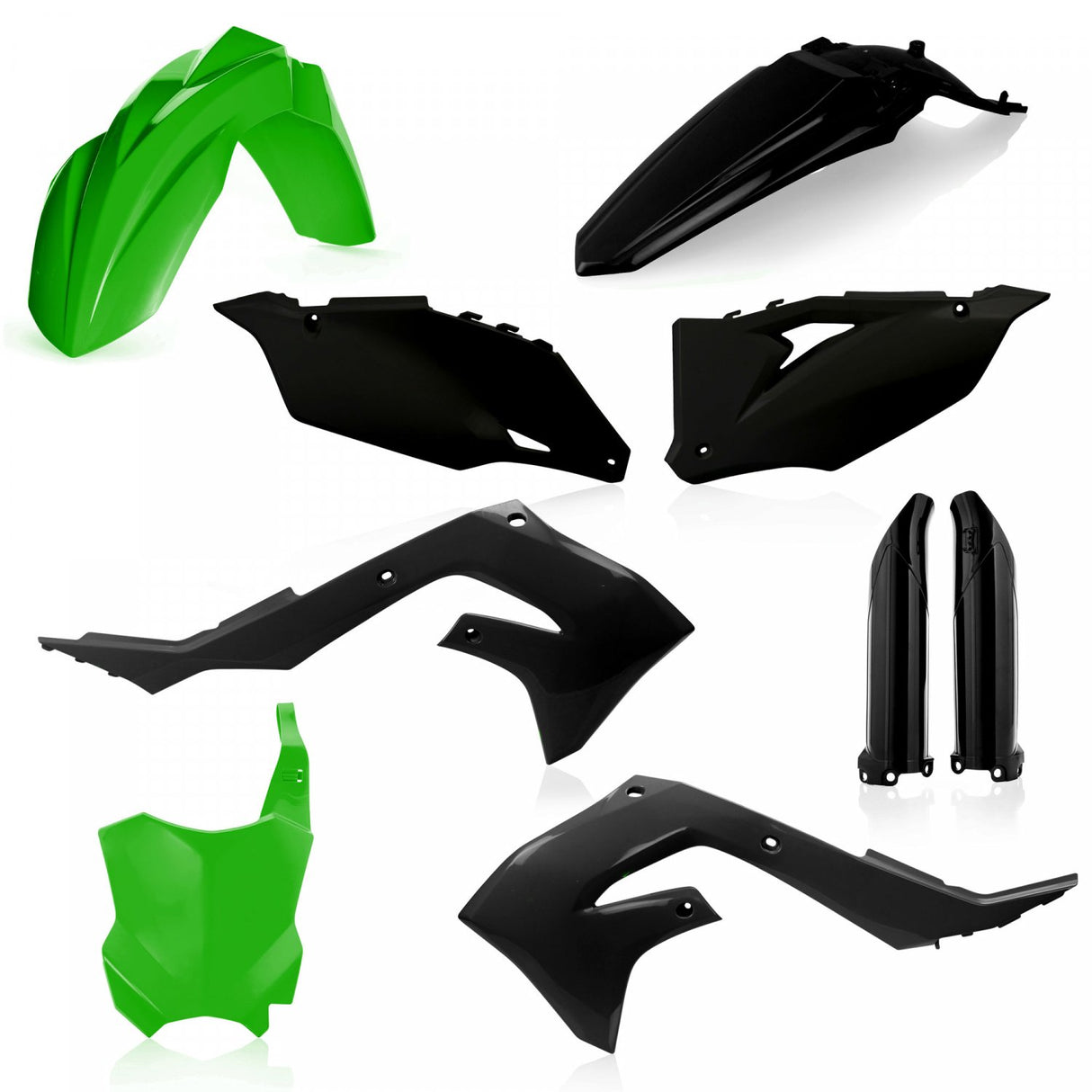 ACERBIS PLASTIC KIT KXF 250 21-23 450 19-23 GREEN BLACK