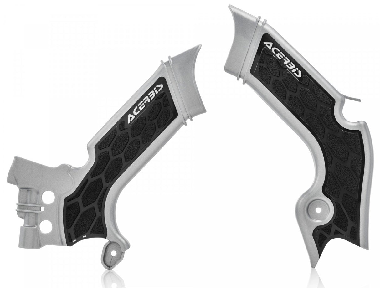 ACERBIS X-GRIP FRAME GUARDS KXF 250 21-23 450 19-23 SILVER BLK