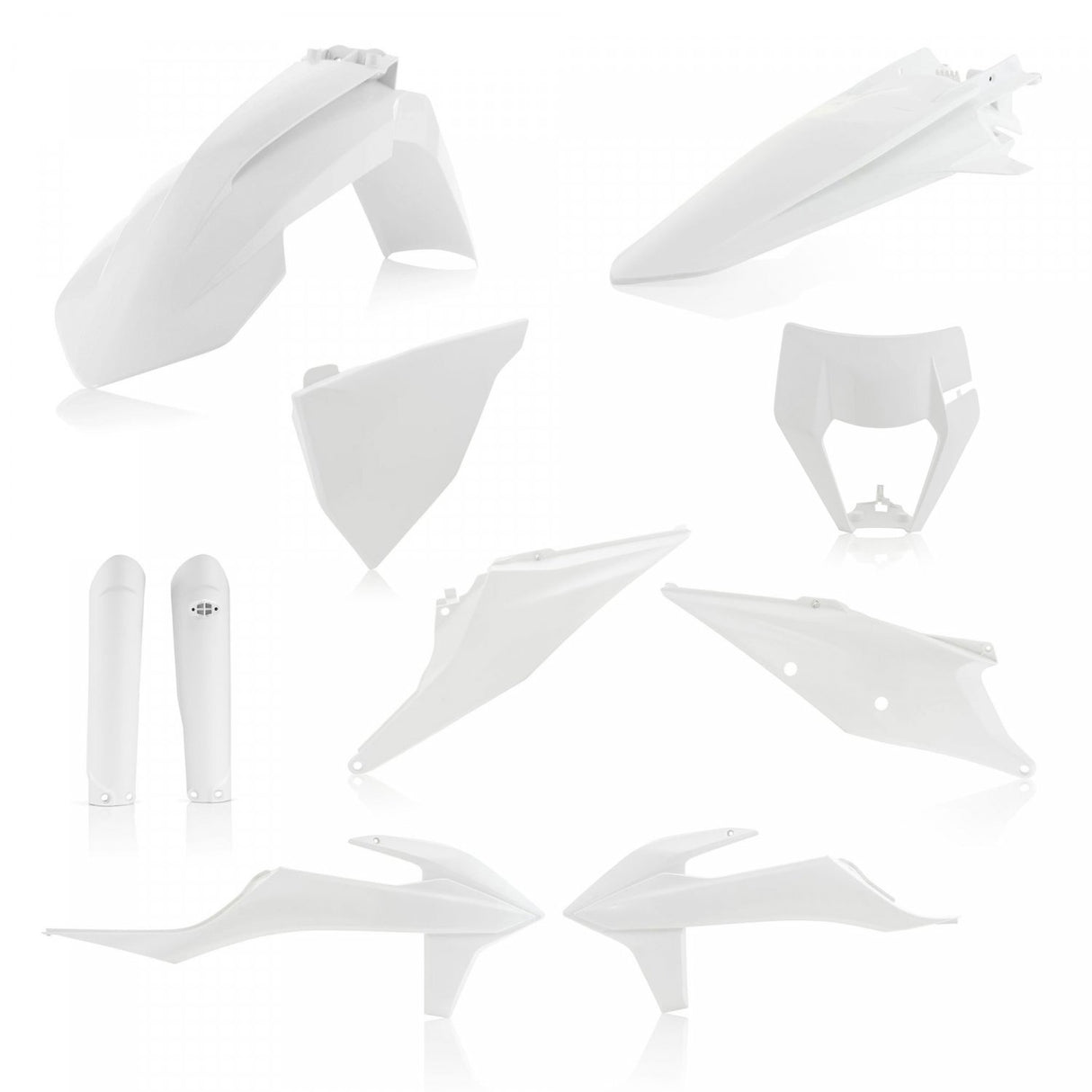 ACERBIS PLASTIC KIT KTM EXC EXCF 20-23 WHITE