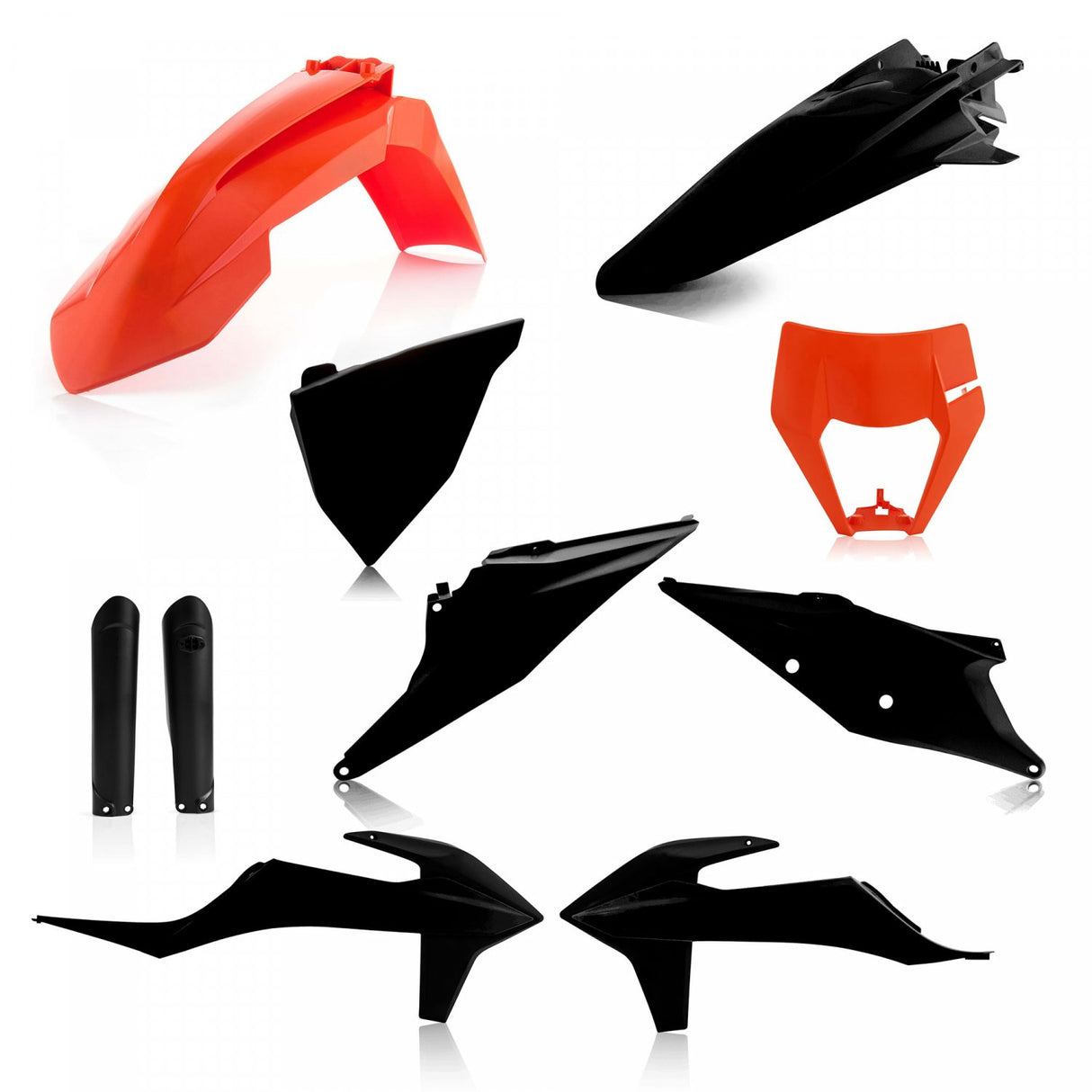 ACERBIS PLASTIC KIT KTM EXC EXCF 20-23 ORANGE BLACK