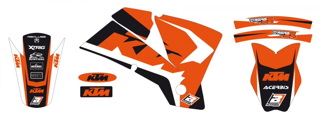 BLACKBIRD GRAPHICS KIT DREAM 4 SX SXF 01-04 EXC EXCF 03-04