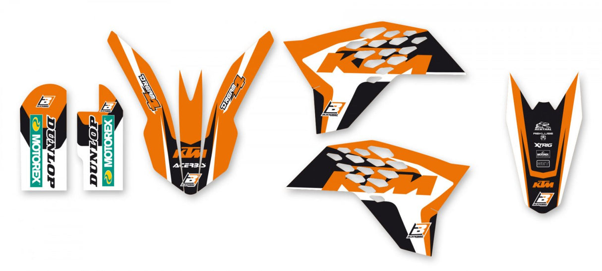 BLACKBIRD GRAPHICS KIT DREAM 4 KTM SX 65 09-15