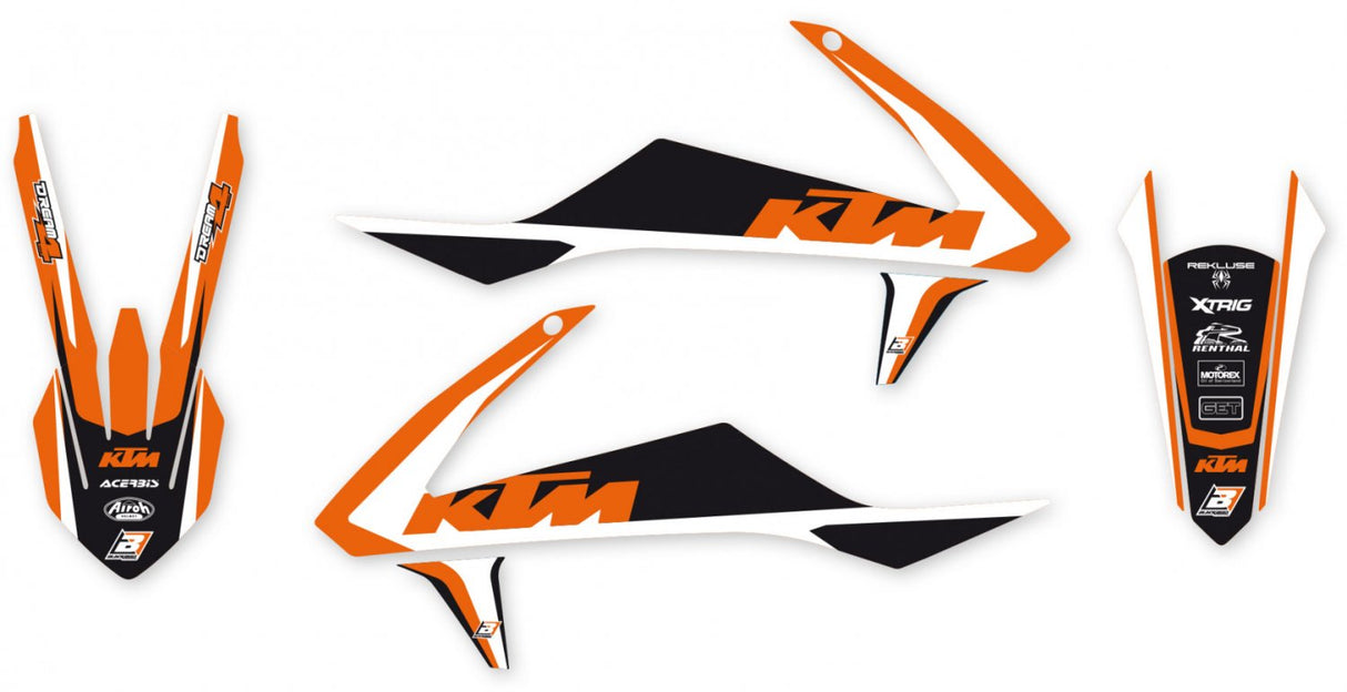 BLACKBIRD GRAPHICS KIT DREAM 4 KTM SX SXF 16-18 EXC EXCF 17-19