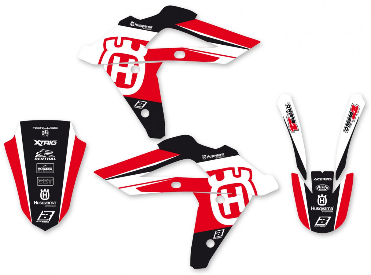 BLACKBIRD GRAPHICS KIT DREAM 4 TE TC 250 450 510 05-07 RED