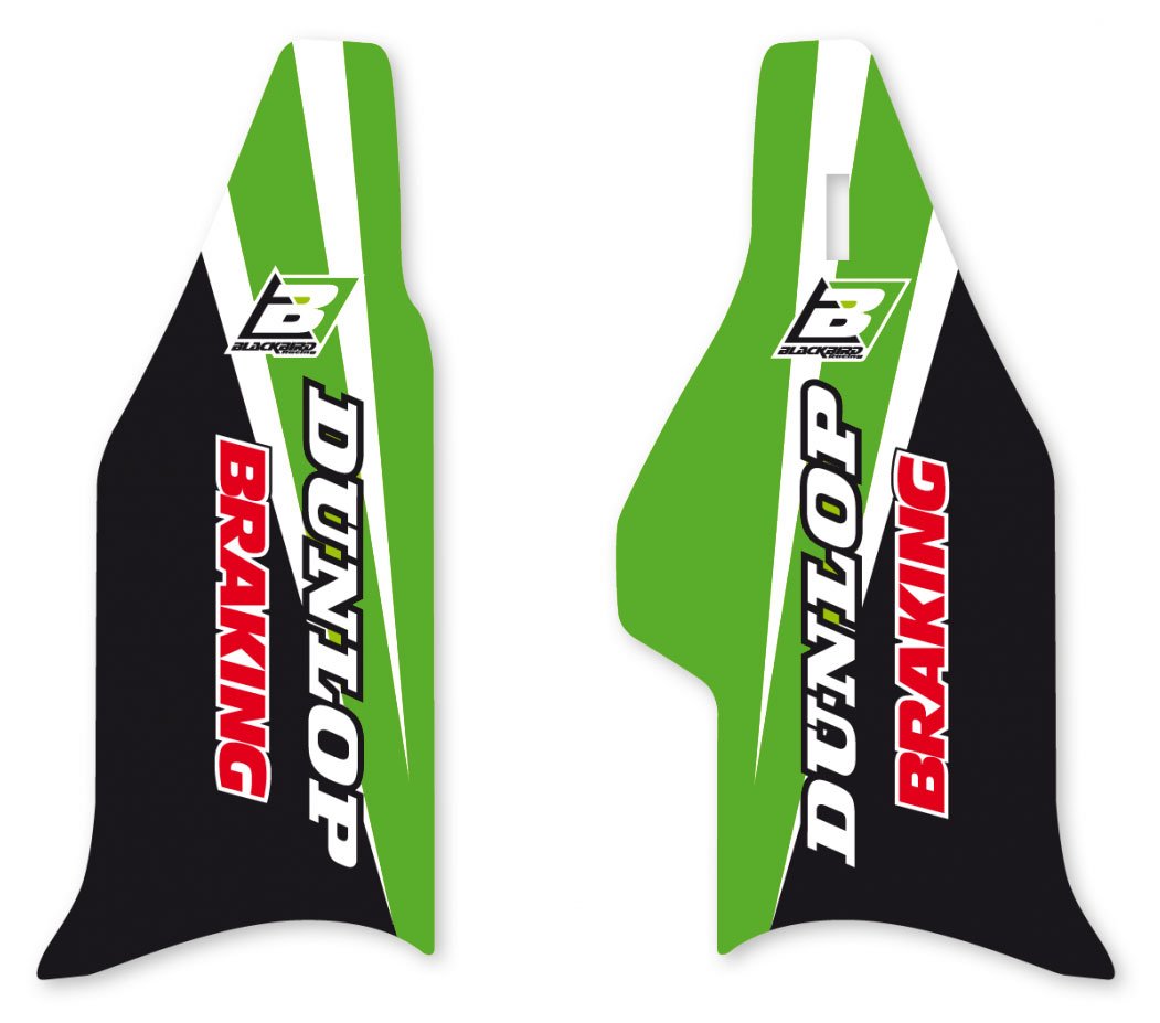 BLACKBIRD DECALS LOWER FORK D4 KAWASAKI KX 125 250 04-08