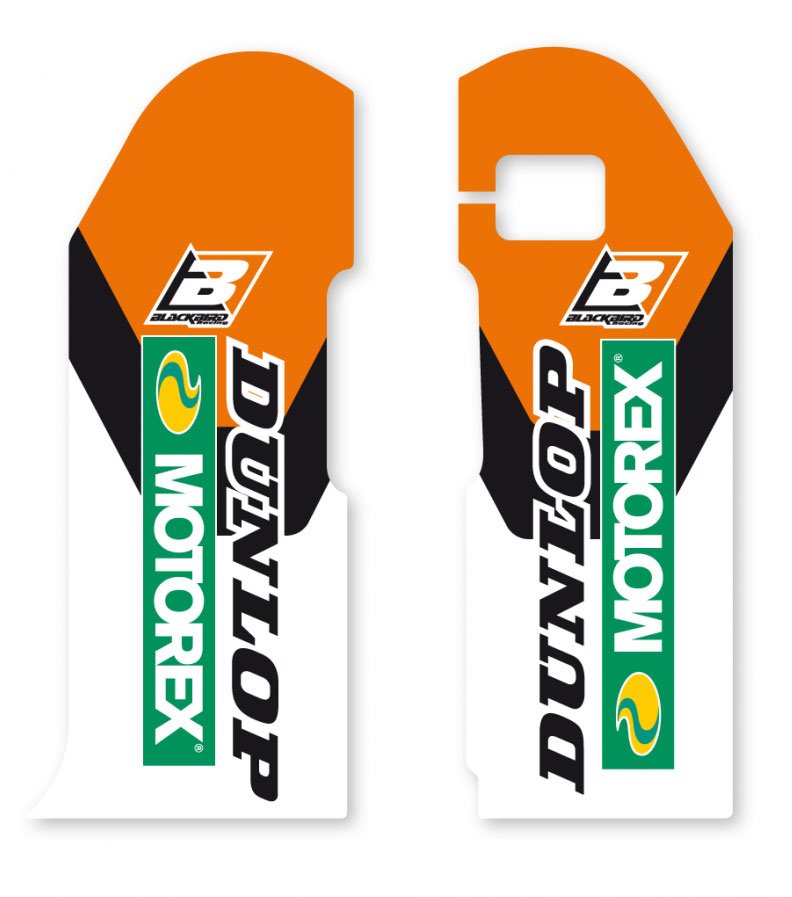 BLACKBIRD DECALS LOWER FORK D4 KTM SX SXF EXC EXCF 00-07