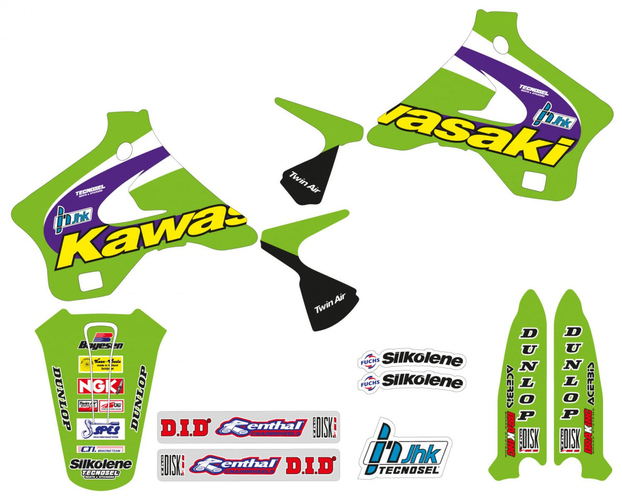 TECNOSEL GRAPHICS KIT TEAM REPLICA KX 125 250 94-98