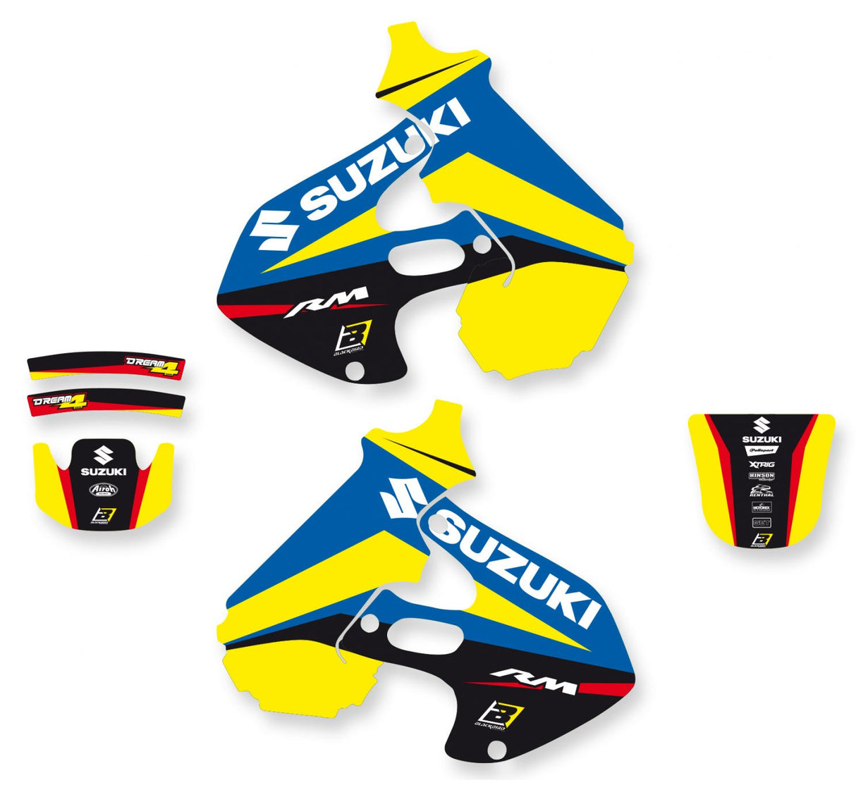 BLACKBIRD GRAPHICS KIT DREAM 4 SUZUKI RM 125 250 99-00