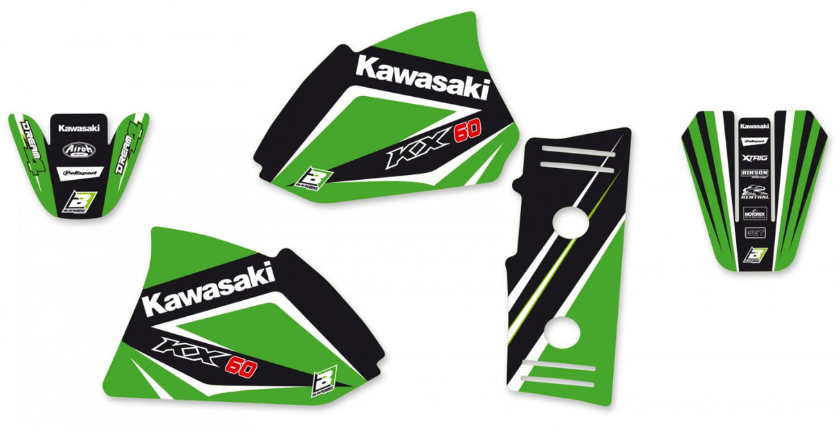 BLACKBIRD GRAPHICS KIT DREAM 4 KAWASAKI KX 60 85-08