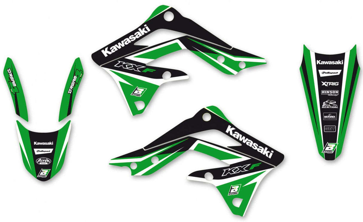 BLACKBIRD GRAPHICS KIT DREAM 4 KAWASAKI KXF 450 12-15