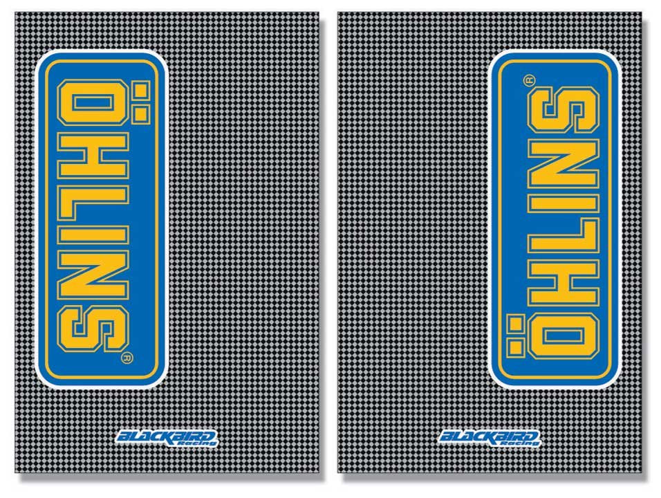 BLACKBIRD DECALS FORK OHLINS CARBON