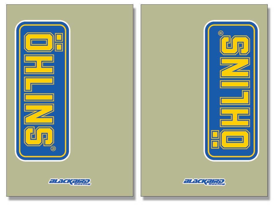 BLACKBIRD DECALS FORK OHLINS CLEAR