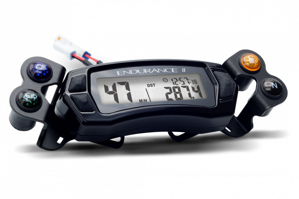 TRAIL TECH ENDURANCE II DIGITAL GAUGE TOP MOUNT BLACK